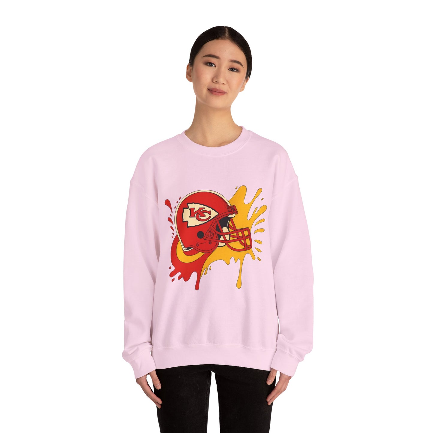 Kansas City Football Sweatshirt, Cozy Game Day Crewneck, Unisex Sportswear, Perfect for Football Fans, Team Spirit Apparel, Holiday Gift