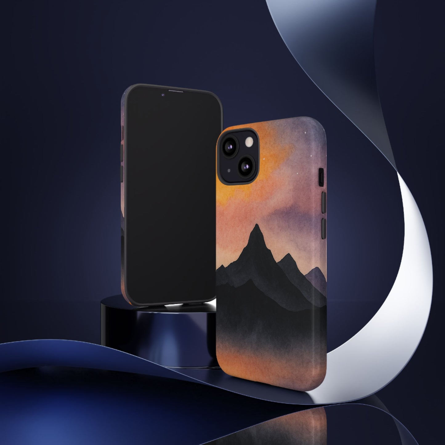 Mountain Sunset Phone Case, Nature Lover's Gift, Adventure Phone Cover, Unique Cellphone Accessories, Outdoor Enthusiast Decor
