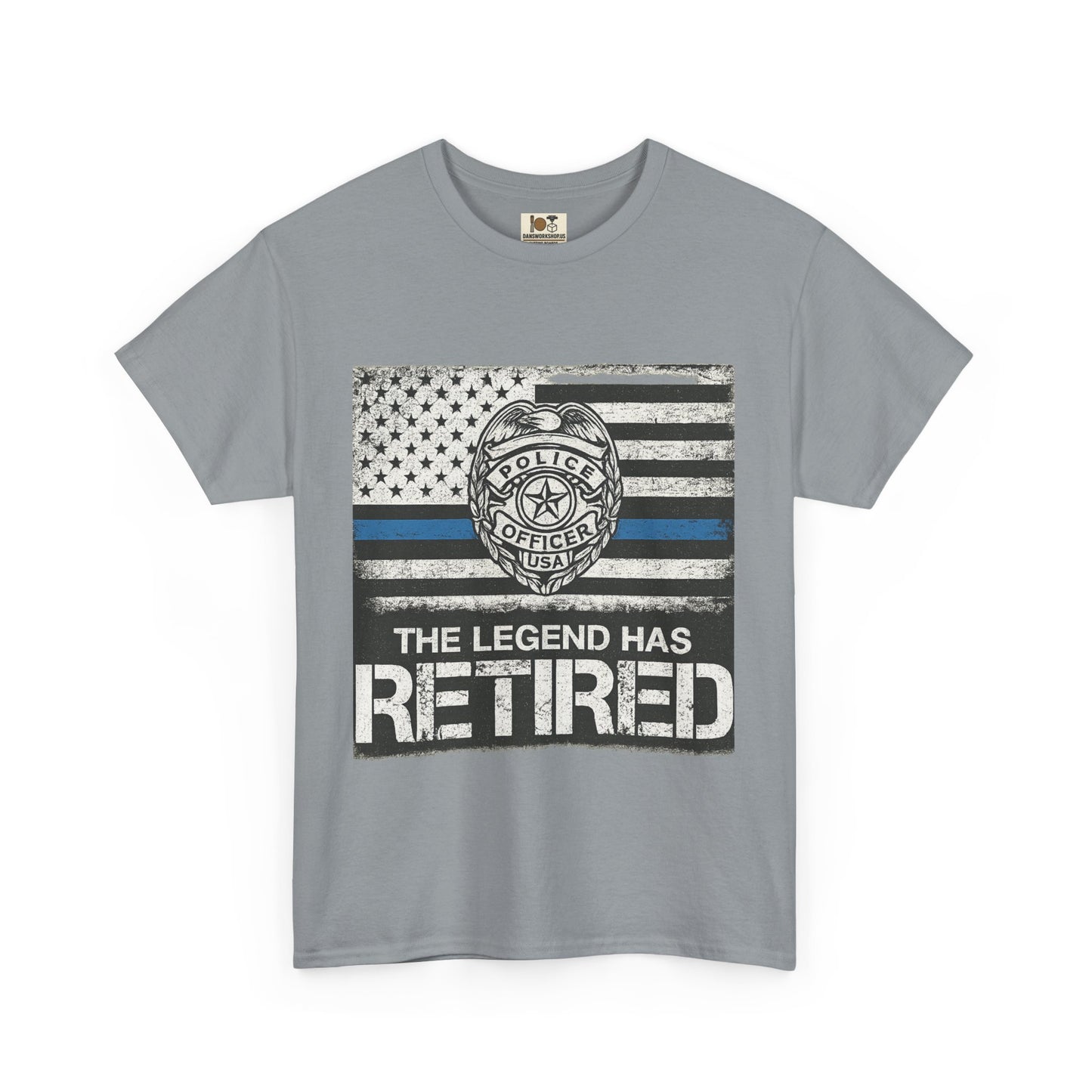 Retired Legend Tee, Police Retirement Gift, Unisex Cotton T-Shirt, Law Enforcement Apparel, Perfect for Retirees