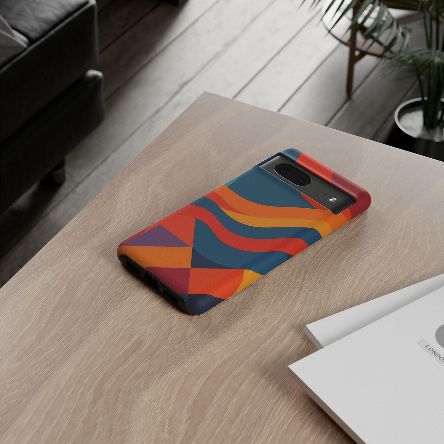 Vibrant Phone Case, Abstract Design Cover, Tough Cases for All Occasions, Stylish Gift for Tech Lovers, Modern Phone Accessories
