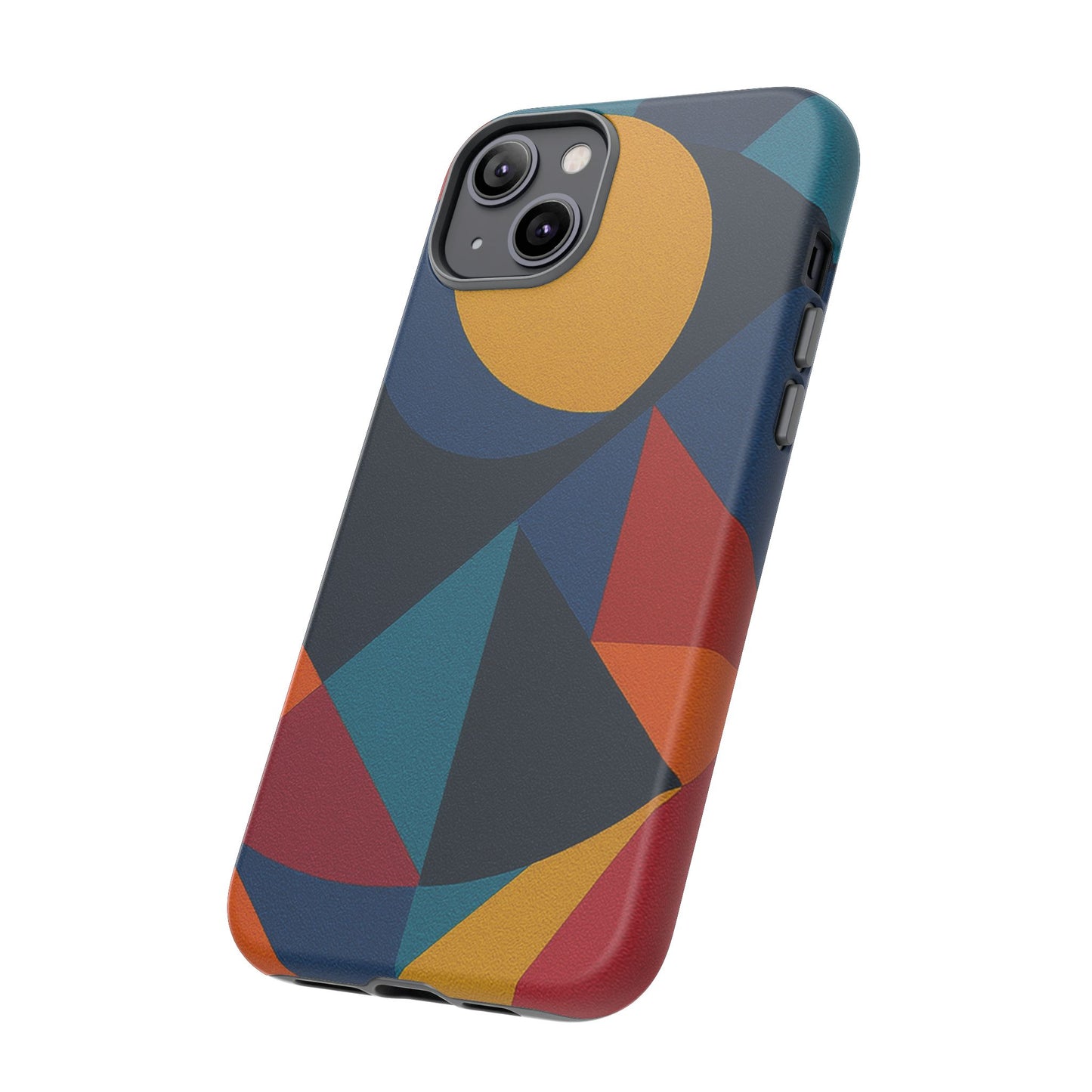 Vibrant Phone Case, Colorful Phone Cover, Geometric Design, Artistic Gift, Trendy Accessory, Vibrant Colors, Unique Design