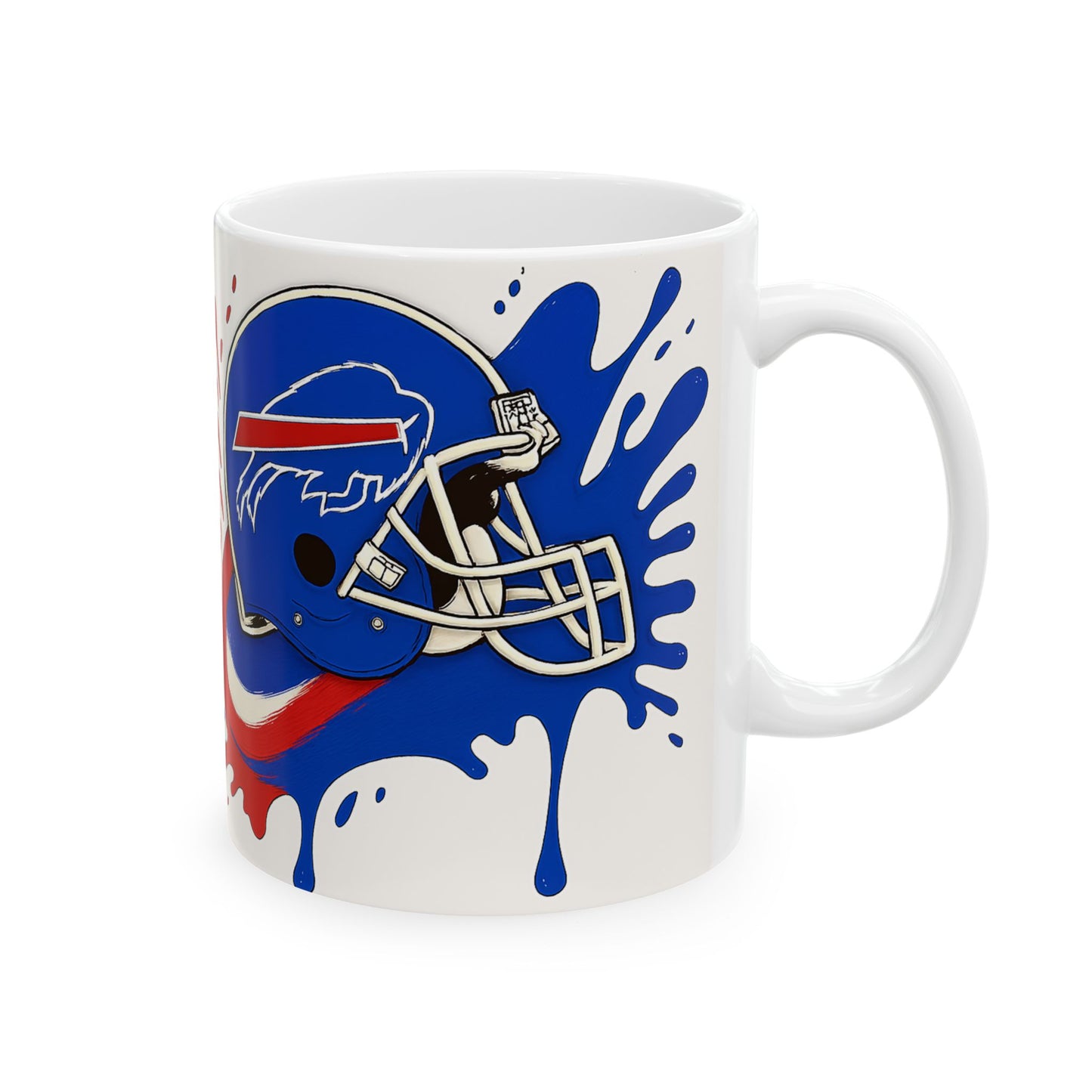 Buffalo Bills Ceramic Mug, Perfect for Game Day, Sports Fan Gift, 11oz & 15oz Sizes, Tailgating, Football Season