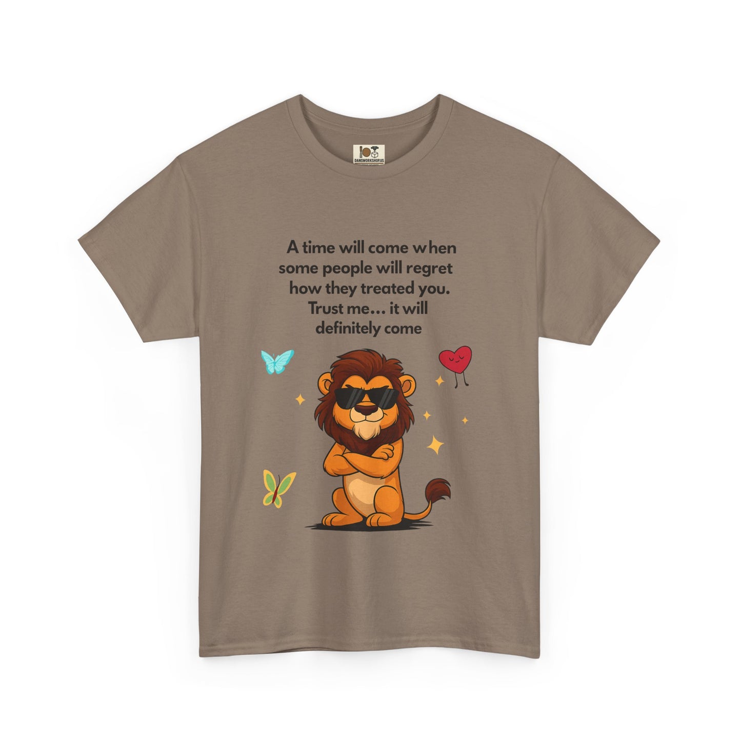 Empowering Lion Quote T-Shirt | Unisex Heavy Cotton Tee | Inspirational Graphic Tee, Gift for Friends, Motivational Apparel, Lion [...]