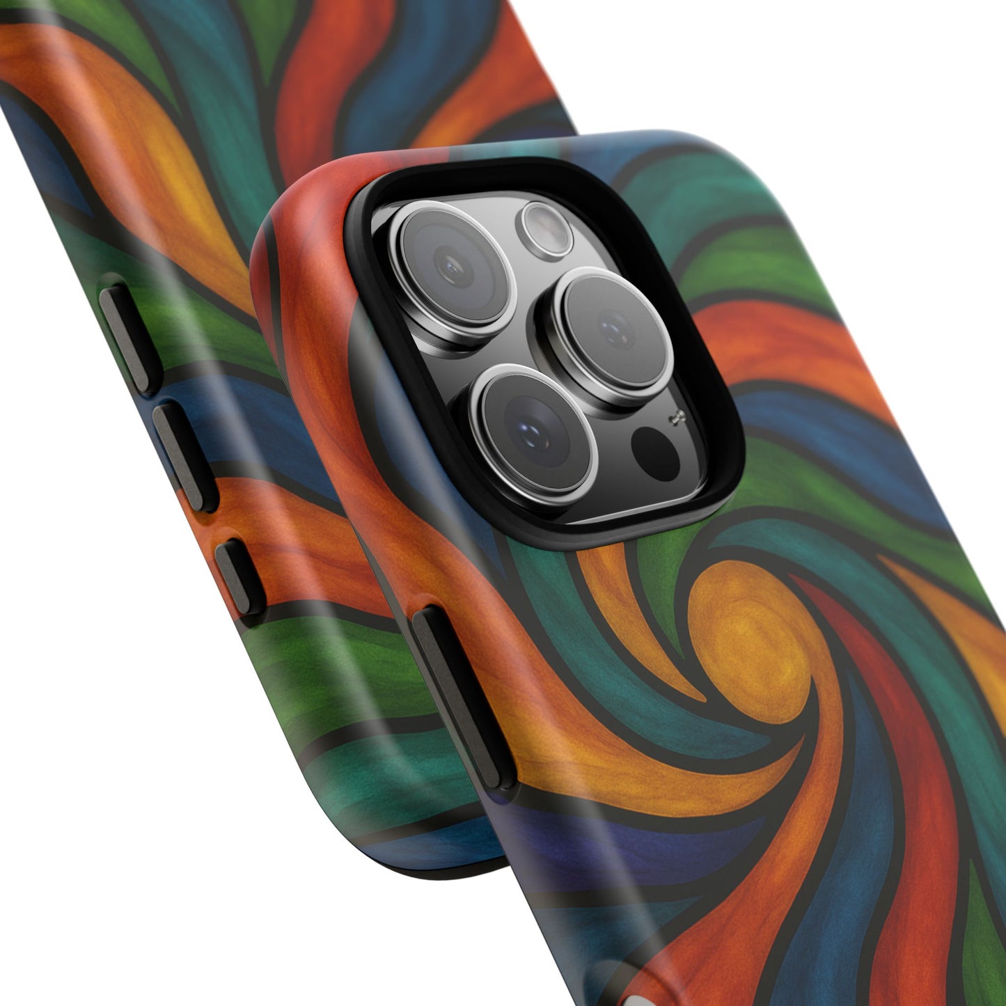 Colorful Swirl Phone Case | Tough Cases, Vibrant Design, Gift for Art Lovers, Funky Case, Unique Phone Accessories