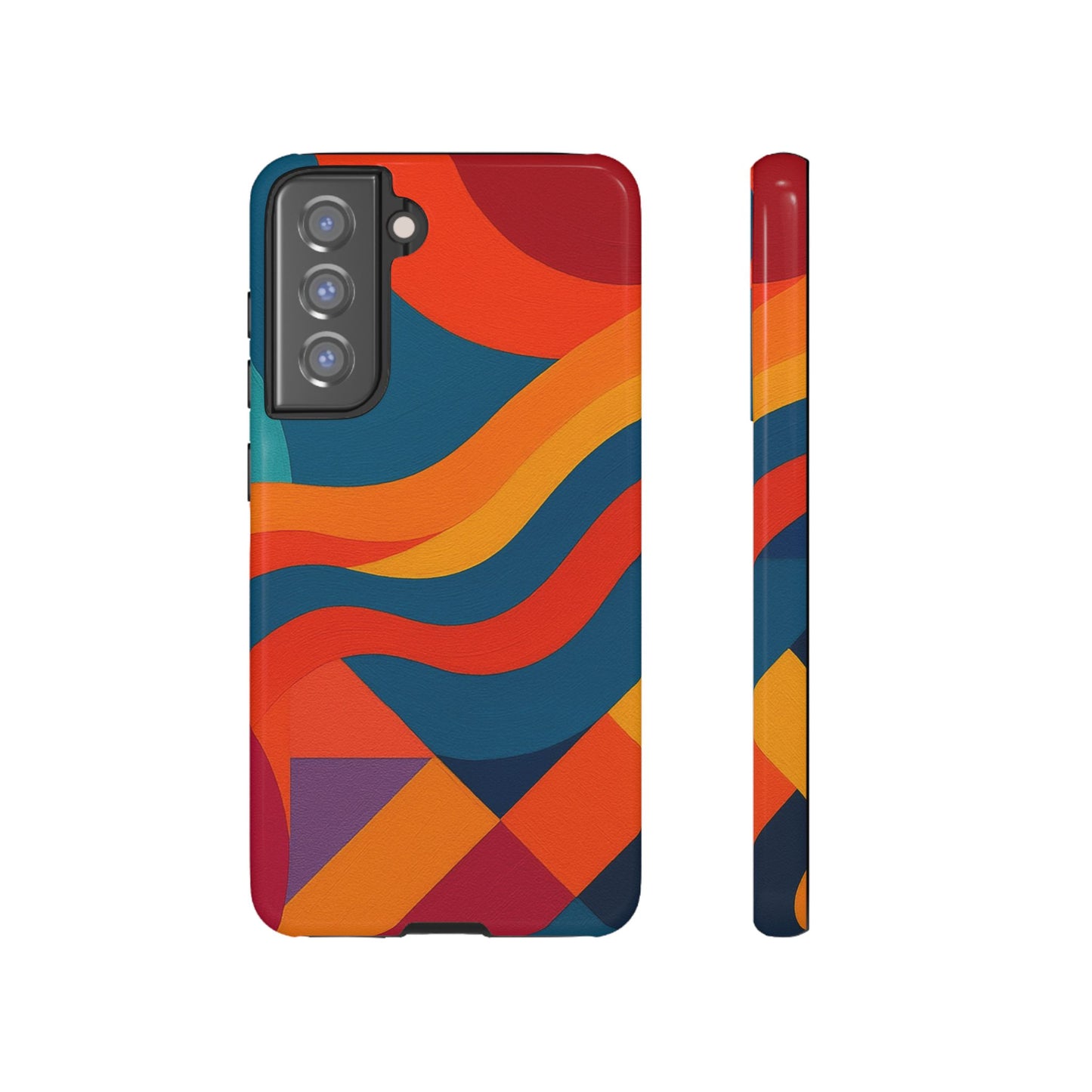 Vibrant Phone Case, Abstract Design Cover, Tough Cases for All Occasions, Stylish Gift for Tech Lovers, Modern Phone Accessories