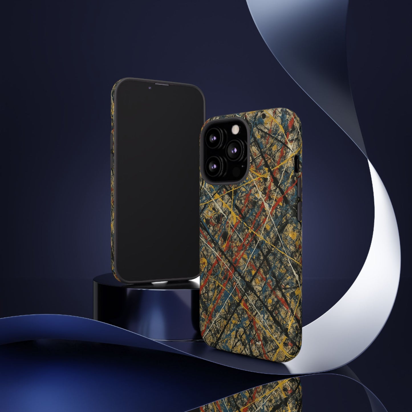 Tough Cases Phone Case - Bold Abstract Design, Stylish Mobile Cover, Unique Gift for Him/Her, Durable Accessory, Trendy Protection