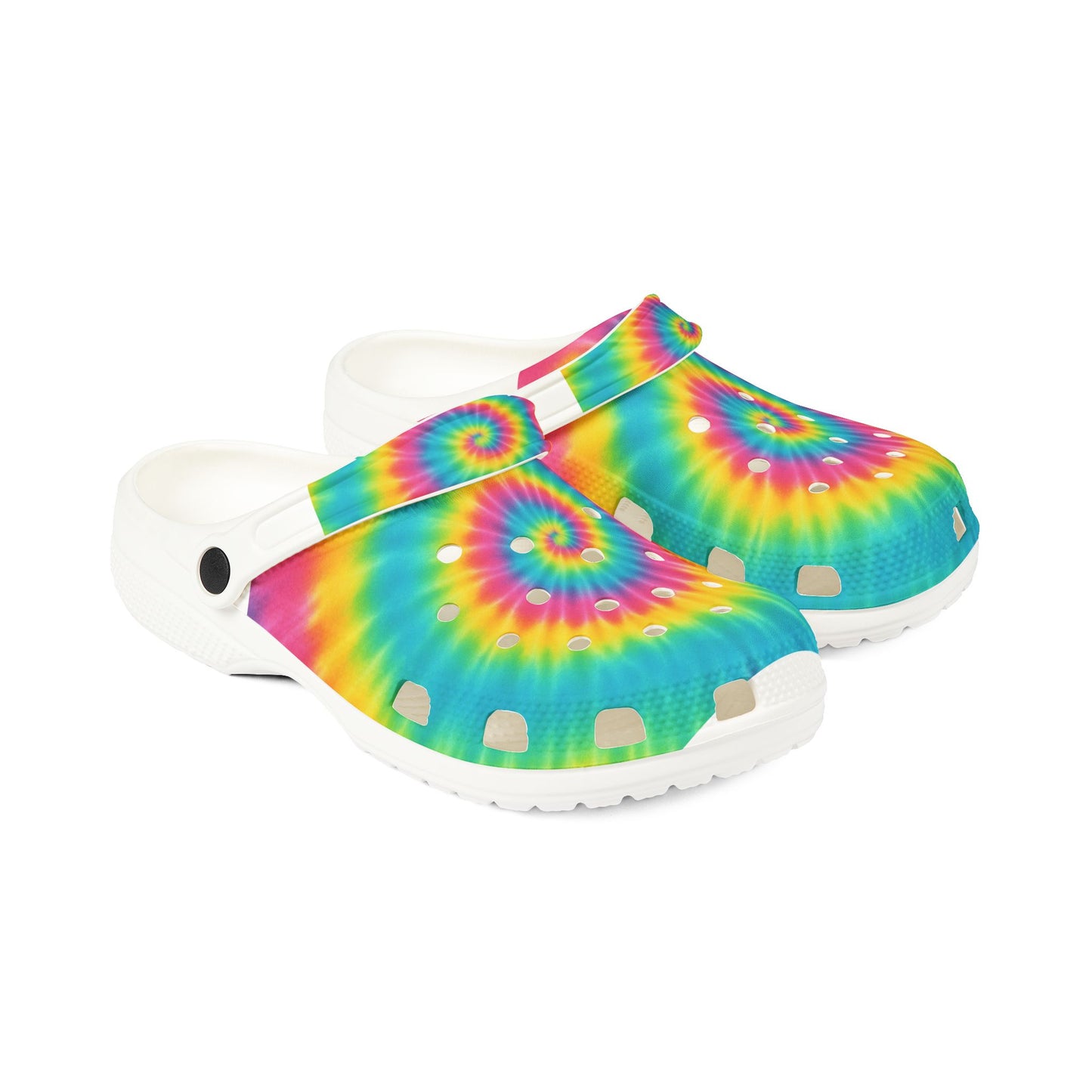 Tie-Dye EVA Foam Clogs - Fun, Stylish, Comfortable Casual Footwear for Summer Adventures, Festivals, Beach, Gardening, Daily Wear