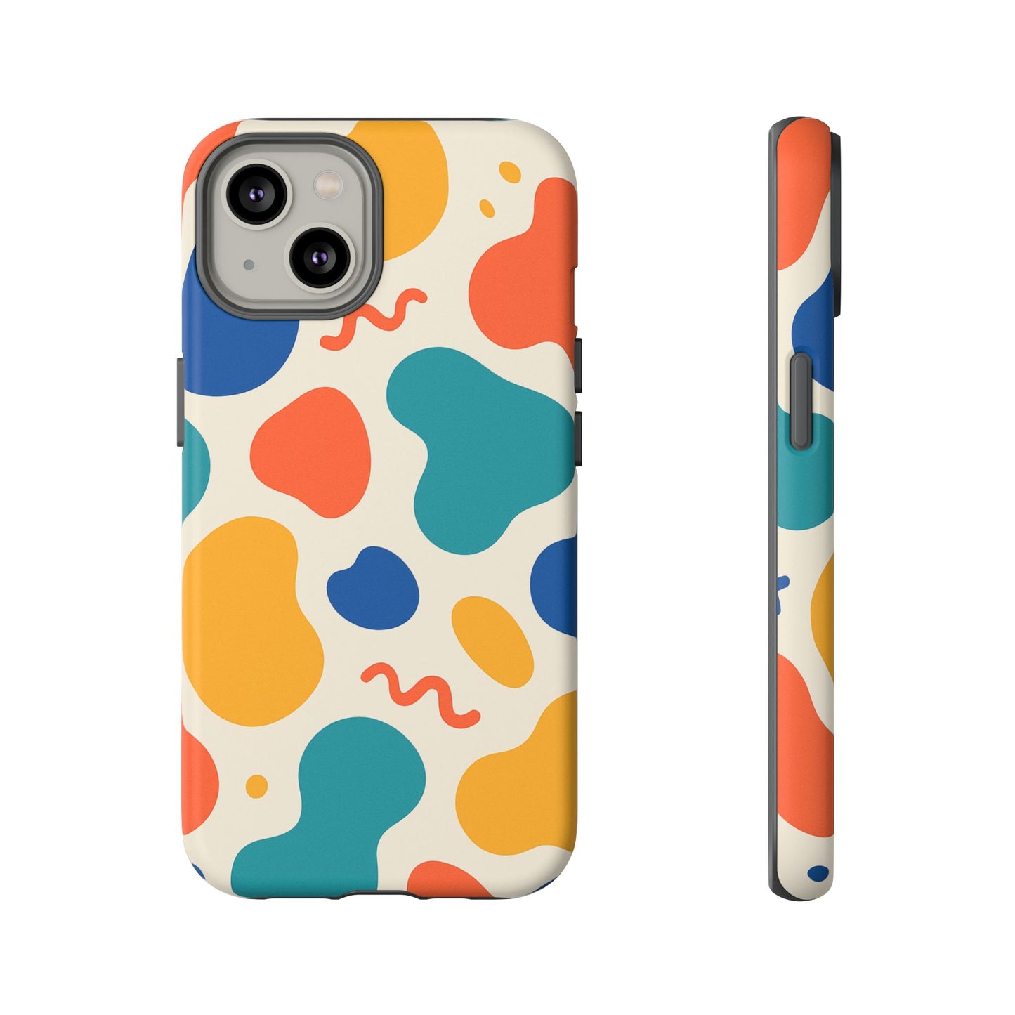 Colorful Phone Case with Abstract Design, Stylish Phone Cover, Trendy Tech Accessory for Her, Unique Gift Idea, Fun Patterned Case