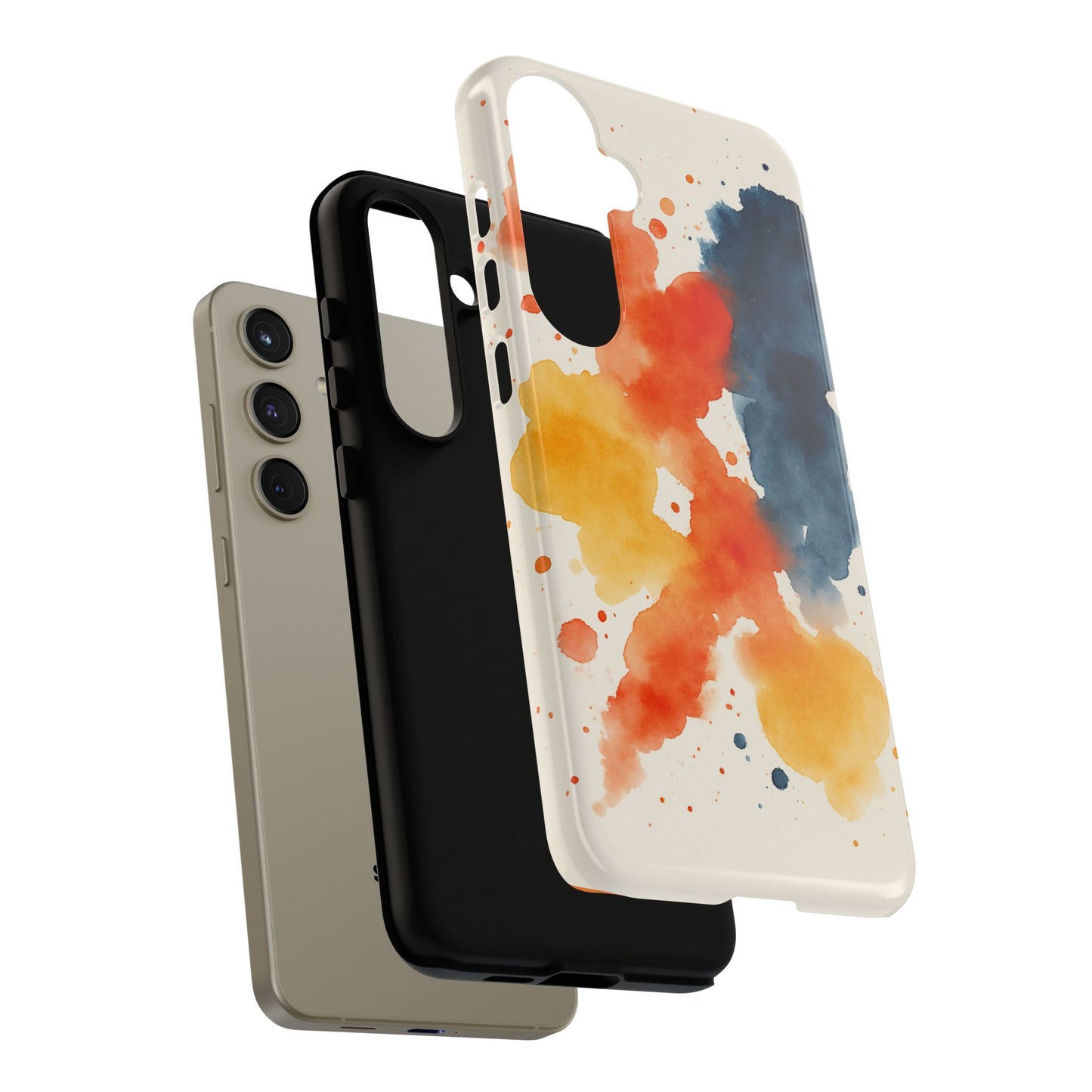 Watercolor Phone Case - Abstract Design, Tough Cases for Men & Women, Stylish Gift, Artistic Accessory for All Occasions