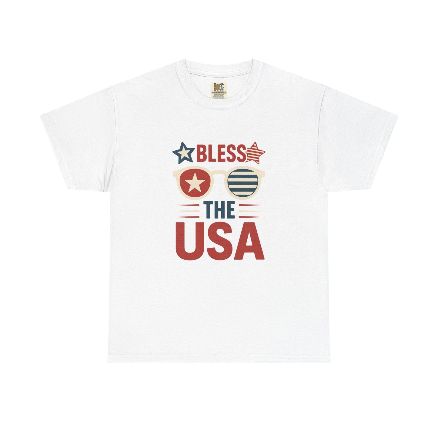 Patriotic Bless the USA Unisex Heavy Cotton Tee, Independence Day Shirt, Red White and Blue Tee, Summer BBQ Shirt, Memorial Day Top, [...]