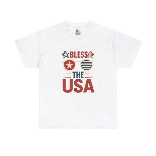 Patriotic Bless the USA Unisex Heavy Cotton Tee, Independence Day Shirt, Red White and Blue Tee, Summer BBQ Shirt, Memorial Day Top, [...]