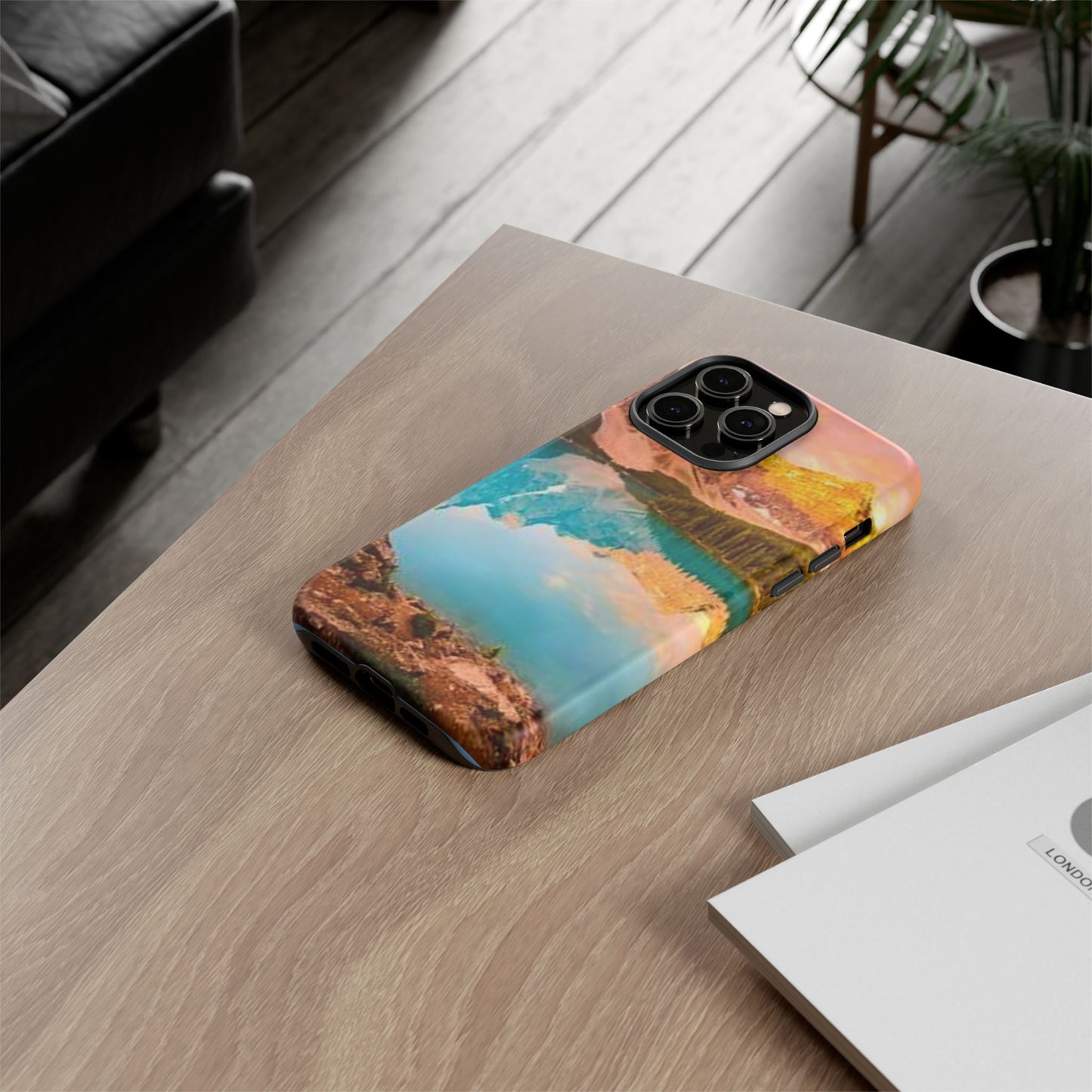 Nature-Inspired Phone Case with Mountain and Lake Design, Aesthetic Tough Cases for Outdoor Lovers, Phone Protection, Gift for Nature [...]