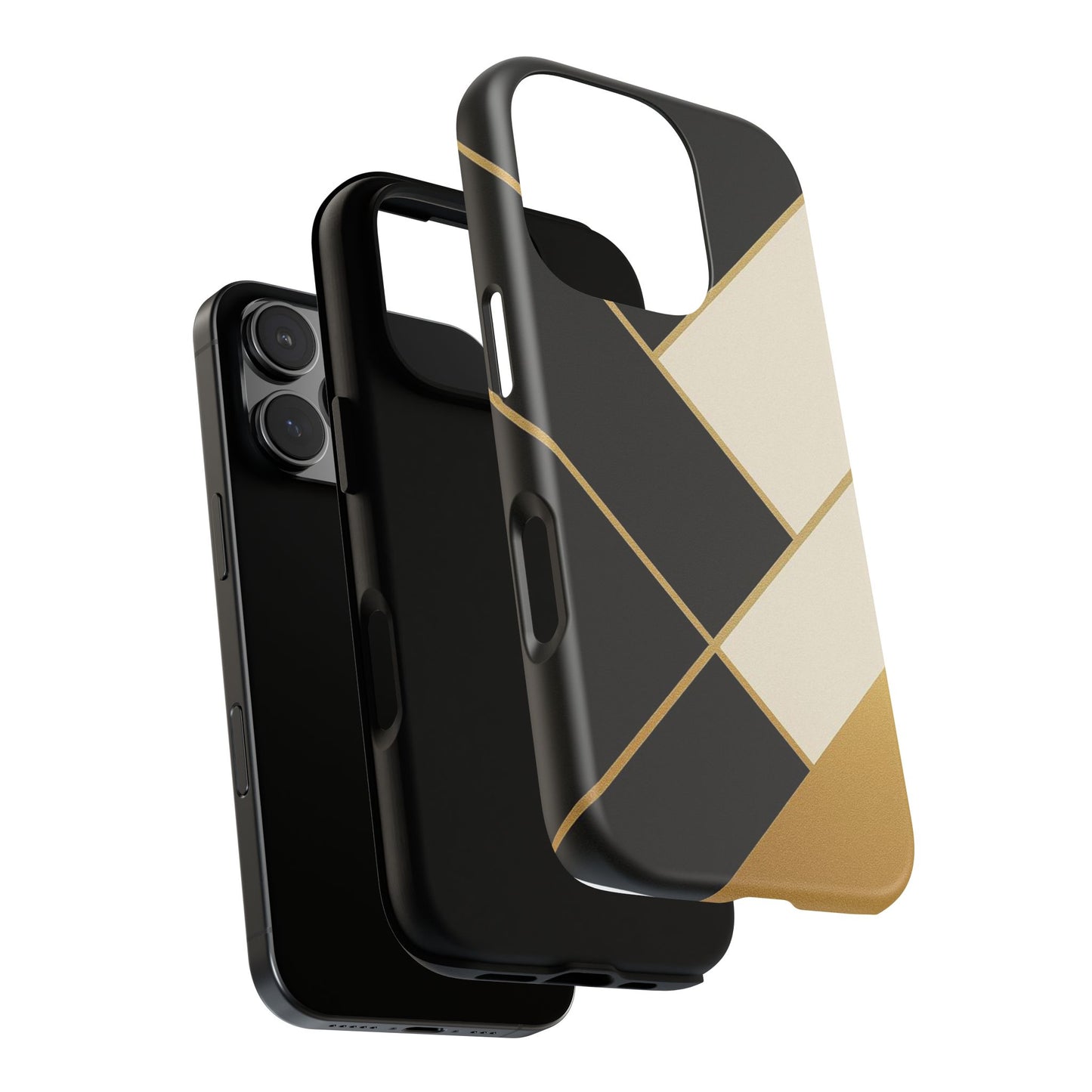 Chic Phone Case, Stylish Phone Cover, Geometric Design Case, Protective Mobile Case, Modern Phone Protector