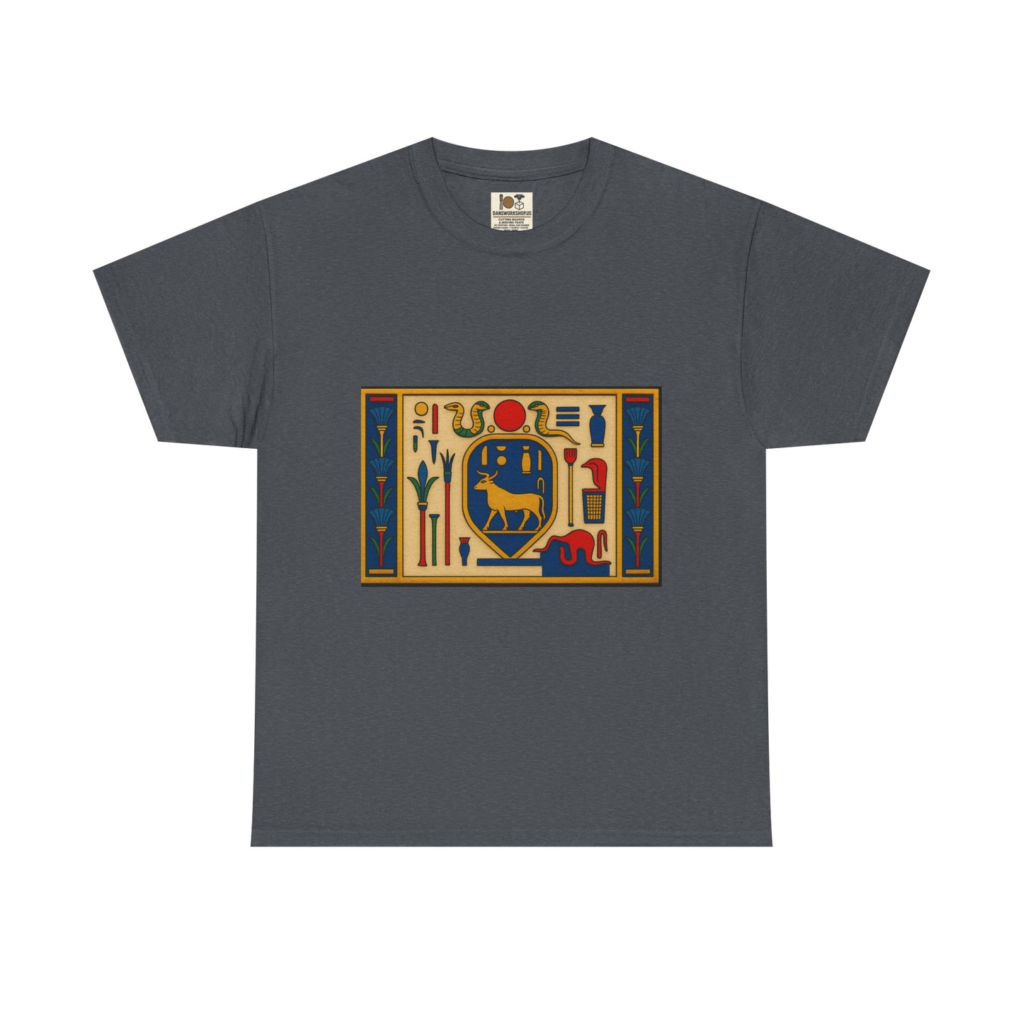 Egyptian Hieroglyphs Unisex Heavy Cotton Tee, Graphic Tee, Casual Wear, Gift Idea, Unique Shirt, Summer Style