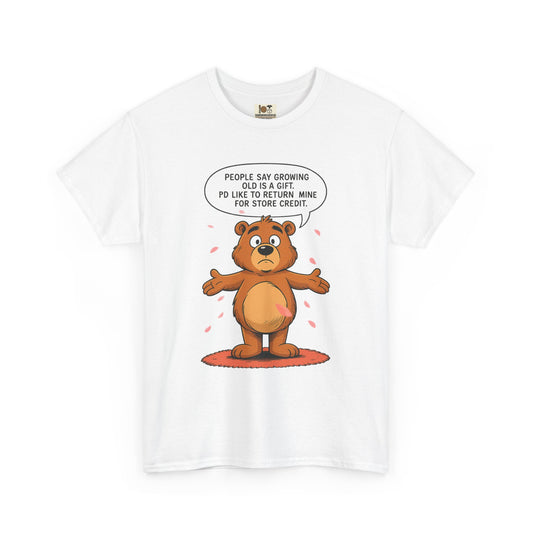 Funny Unisex Bear Tee, Humorous Gift for Dad, Comfy Casual Shirt, Gift for Birthdays, Father's Day, Animal Lover Apparel
