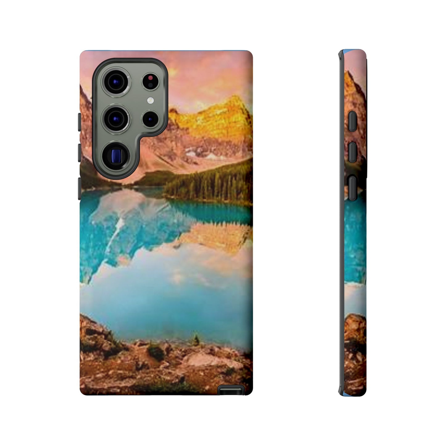 Nature-Inspired Phone Case with Mountain and Lake Design, Aesthetic Tough Cases for Outdoor Lovers, Phone Protection, Gift for Nature [...]