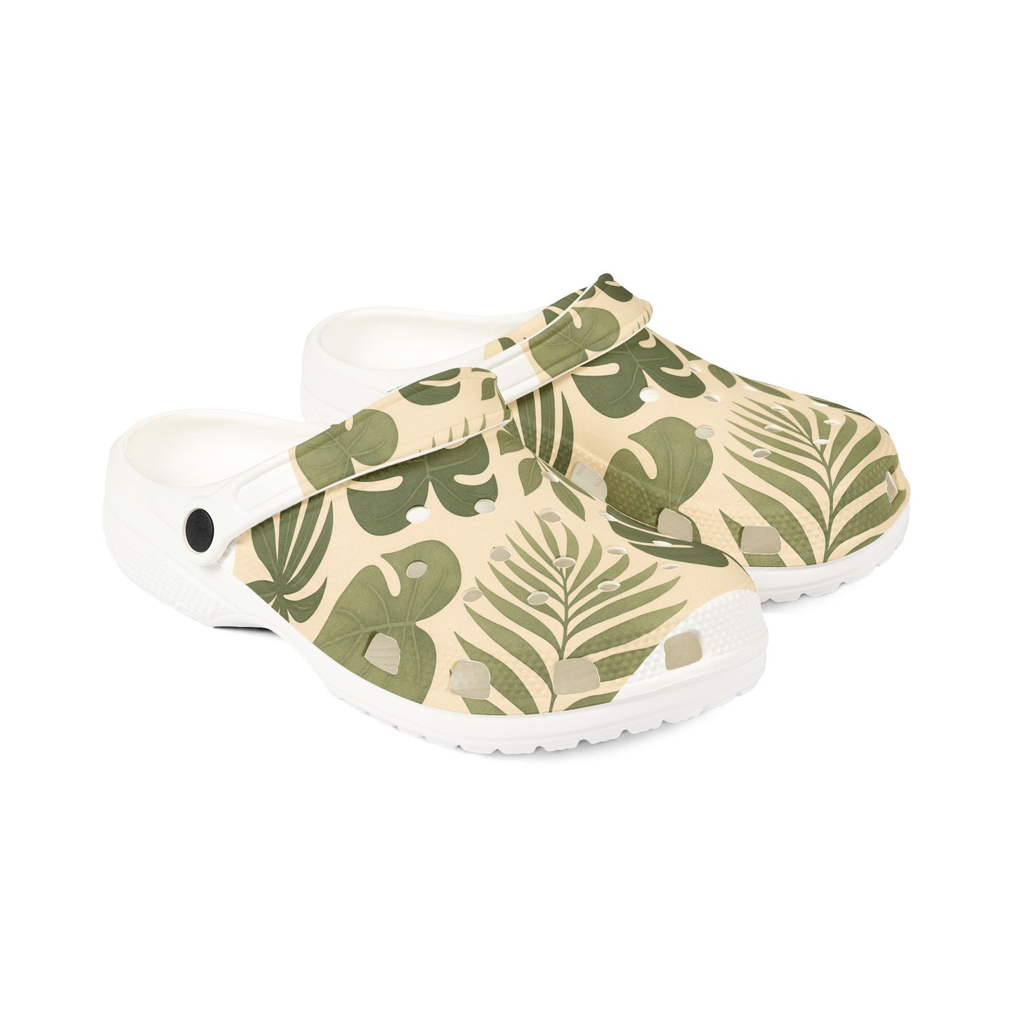 Tropical Plant Print EVA Foam Shoes, Comfortable Garden Clogs for Spring, Summer Slip-Ons, Perfect for Outdoor Adventures, Beach Days, [...]