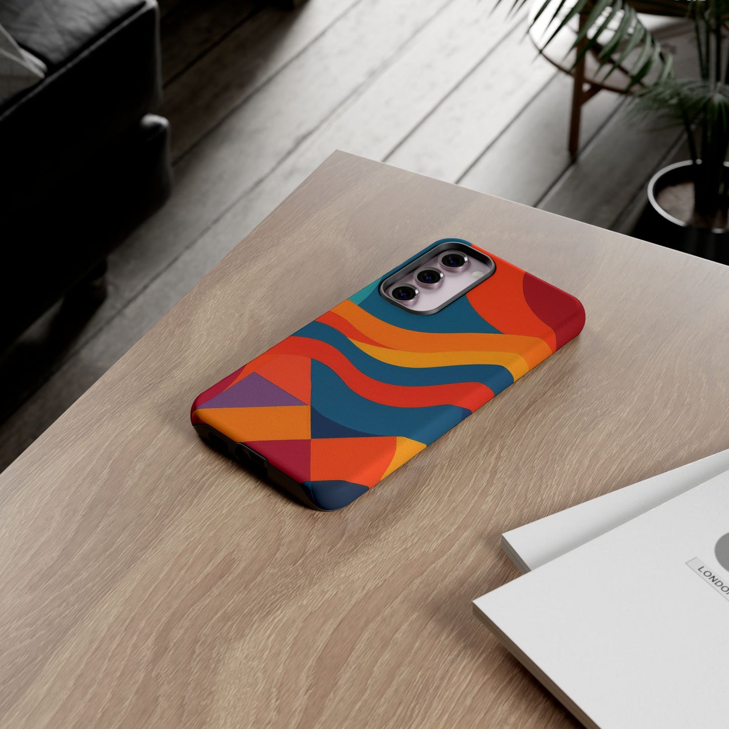 Vibrant Phone Case, Abstract Design Cover, Tough Cases for All Occasions, Stylish Gift for Tech Lovers, Modern Phone Accessories