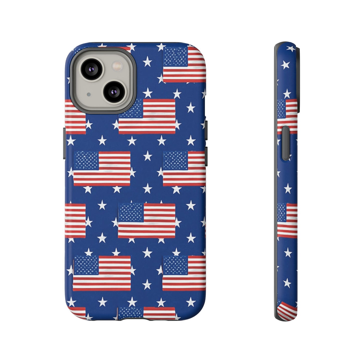 Patriotic Phone Case, Independence Day Accessories, American Flag Design, Star-Spangled Cover, Summer BBQ Gift