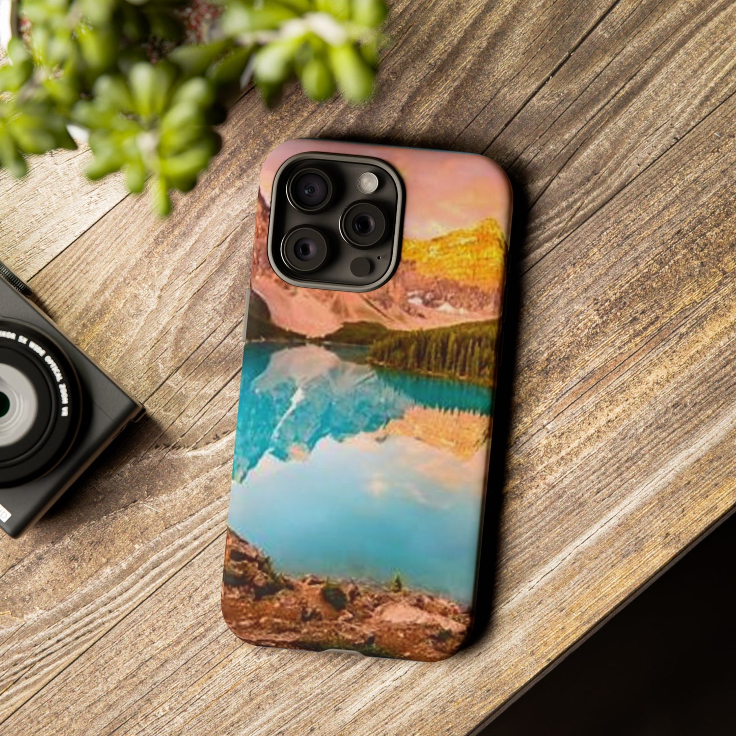 Nature-Inspired Phone Case with Mountain and Lake Design, Aesthetic Tough Cases for Outdoor Lovers, Phone Protection, Gift for Nature [...]