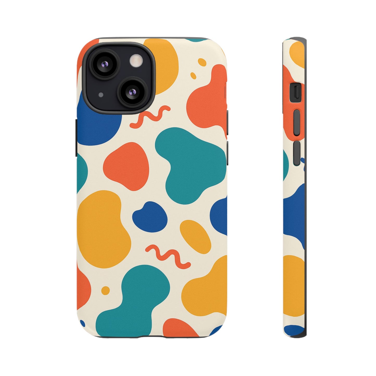 Colorful Phone Case with Abstract Design, Stylish Phone Cover, Trendy Tech Accessory for Her, Unique Gift Idea, Fun Patterned Case