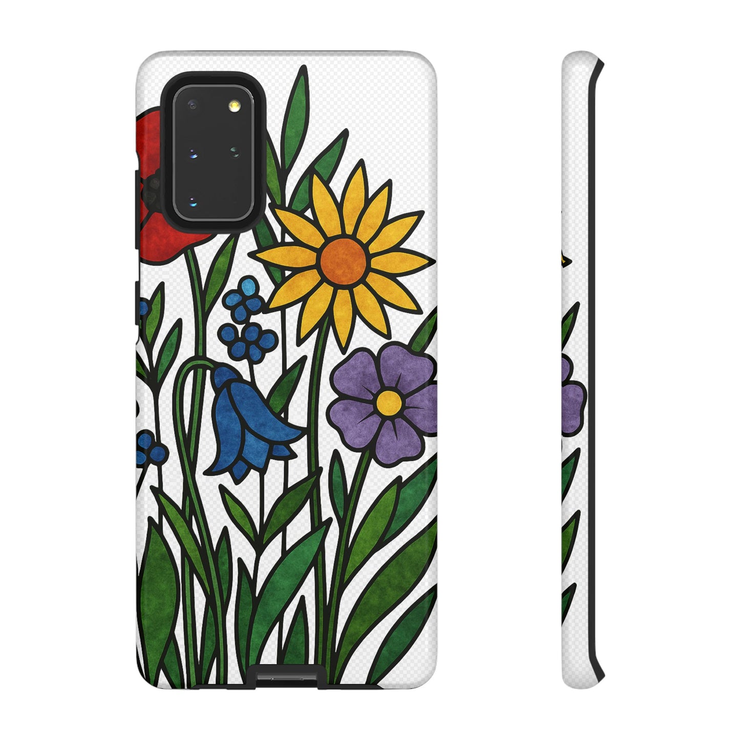 Floral Phone Case, Vibrant Flower Design, Tough Protection, Gift for Nature Lovers, Spring Decor