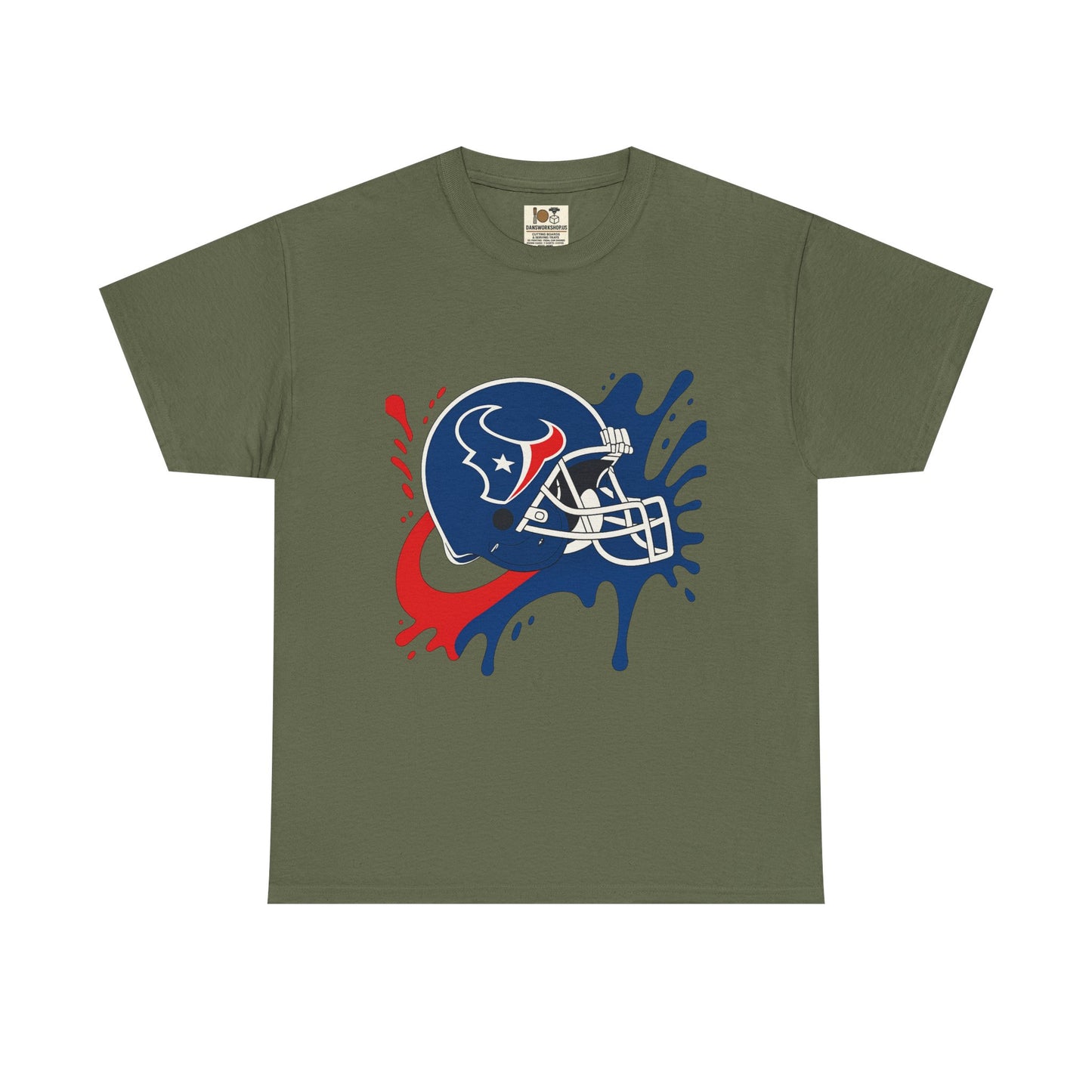 Football Splash Art Tee, Unisex Sports Shirt, Game Day Casual Wear, Gift for Fans, Holidays, Team Spirit Apparel