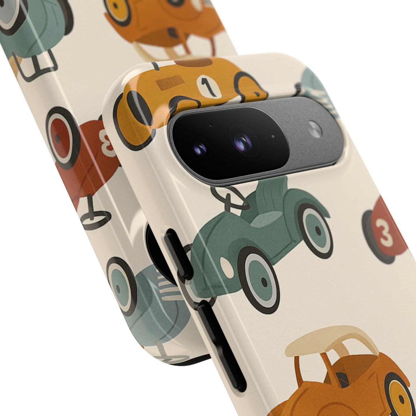 Vintage Car Phone Case, Tough Cases, Kids Gift, Car Lover Accessory, Retro Style, Phone Protection, Unique Design, pedal cars