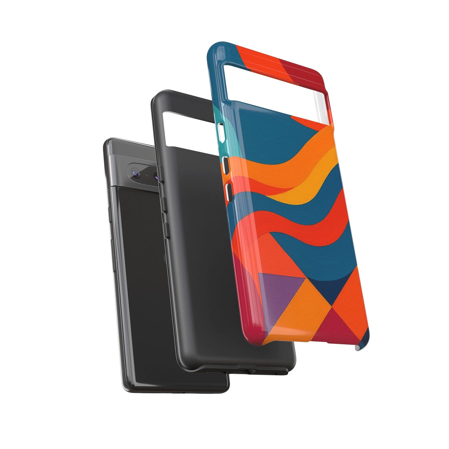 Vibrant Phone Case, Abstract Design Cover, Tough Cases for All Occasions, Stylish Gift for Tech Lovers, Modern Phone Accessories