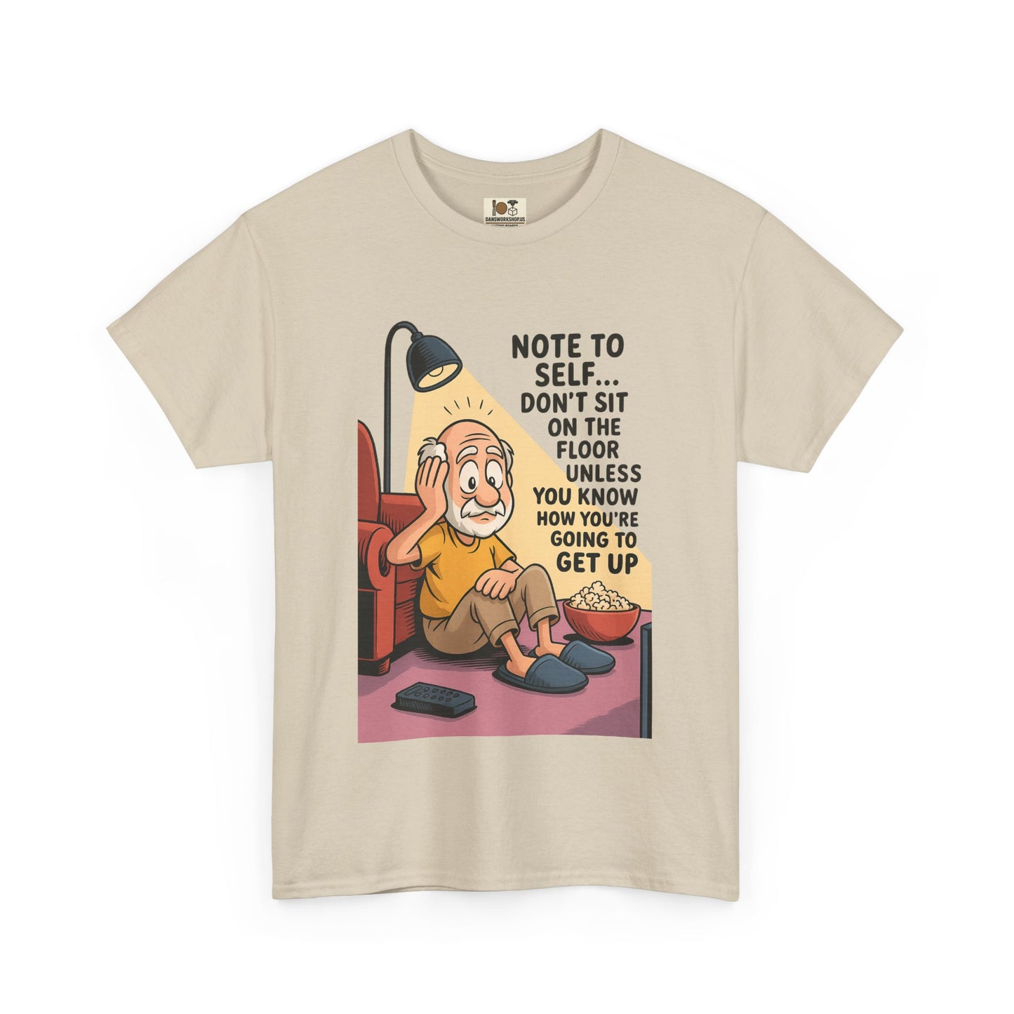 Funny Note to Self Tee for Laziness Lovers, Humor T-Shirt, Quirky Cotton Shirt, Gift for Friends, Relaxation Apparel