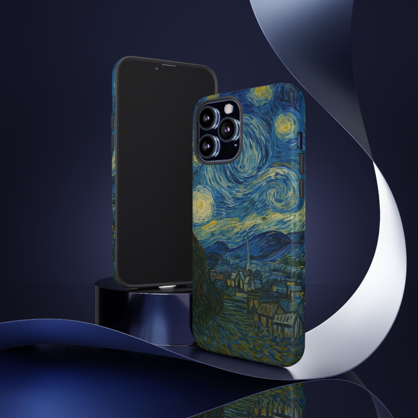Starry Night Phone Case, Artistic Cell Phone Cover, Gift for Art Lovers, Unique Phone Accessory, Birthday Gift for Him/Her, Tough Cases