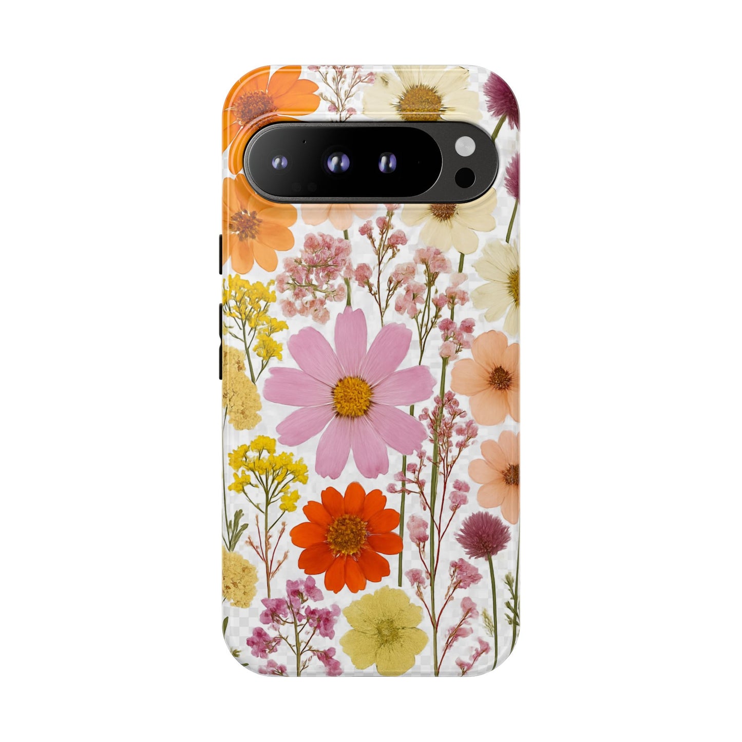 Floral Phone Case - Tough Cases, Stylish Protective Cover, Flower Design, Trendy Gift, Nature Lover Accessory, DRIED FLOWERS