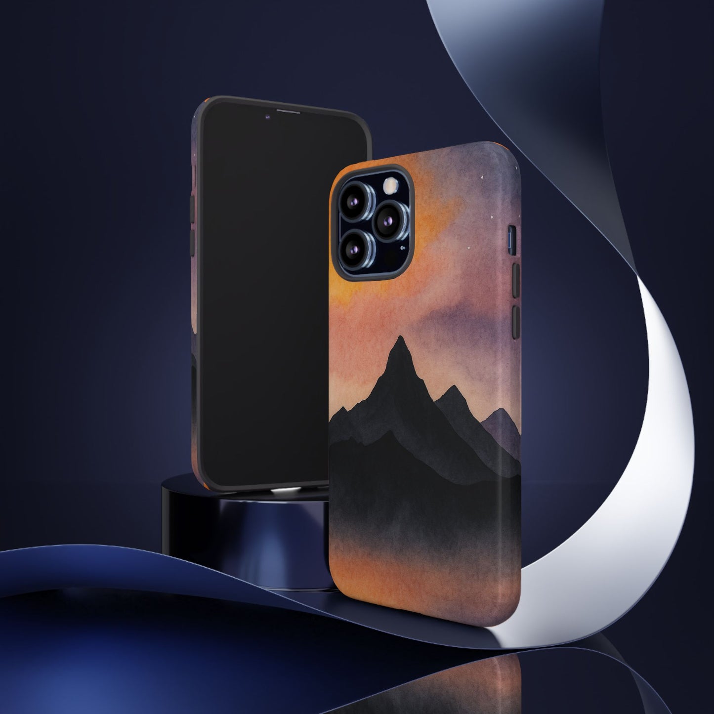 Mountain Sunset Phone Case, Nature Lover's Gift, Adventure Phone Cover, Unique Cellphone Accessories, Outdoor Enthusiast Decor