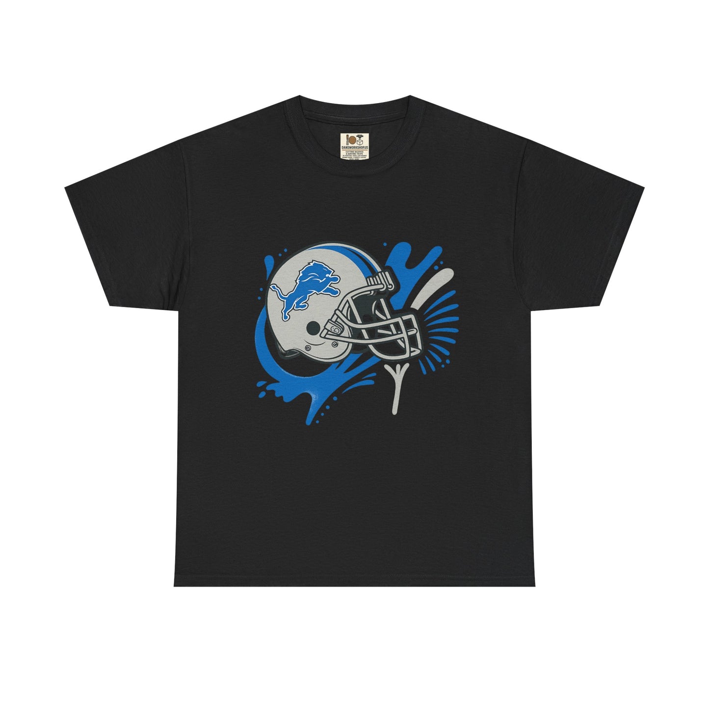Detroit Lions Fan Heavy Cotton Tee, Sports Apparel, Gift for Gamers, Casual Wear, Team Spirit Shirt