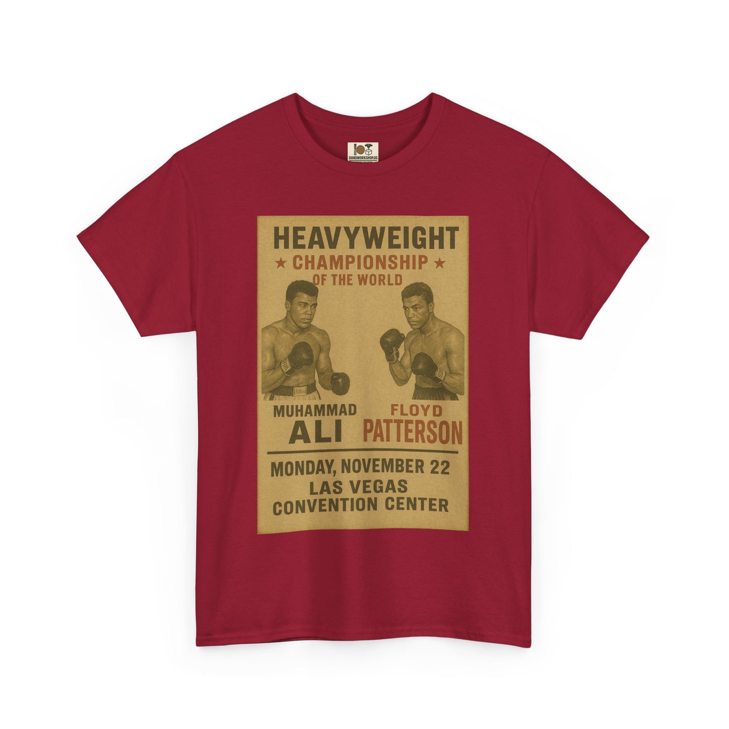 Vintage Boxing Championship Tee, Retro Ali vs Patterson Shirt, Sports Fan Gift, Unisex Heavy Cotton Shirt, Unique Sports Apparel