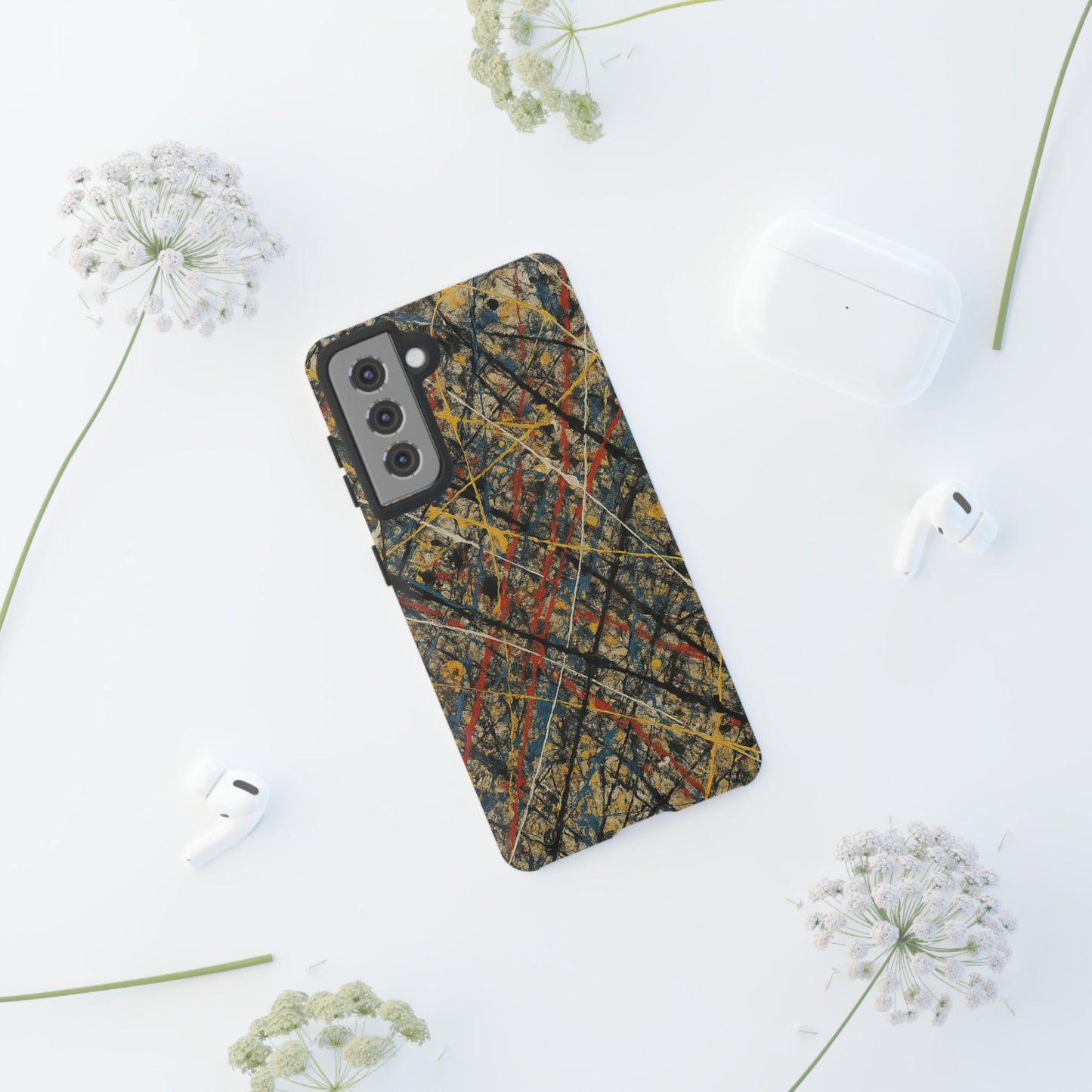 Tough Cases Phone Case - Bold Abstract Design, Stylish Mobile Cover, Unique Gift for Him/Her, Durable Accessory, Trendy Protection