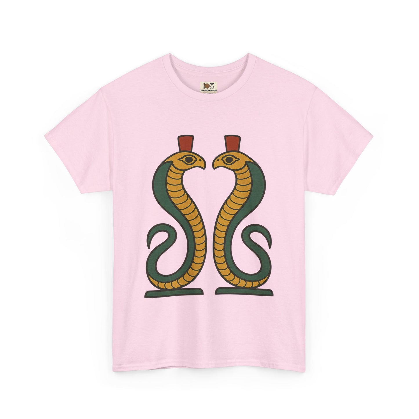 Cobra Graphic Tee - Unisex Heavy Cotton T-Shirt, Vintage Snake T-Shirt, Cool Graphic Tee, Animal Lover Gift, Summer Casual Wear, Egyptian