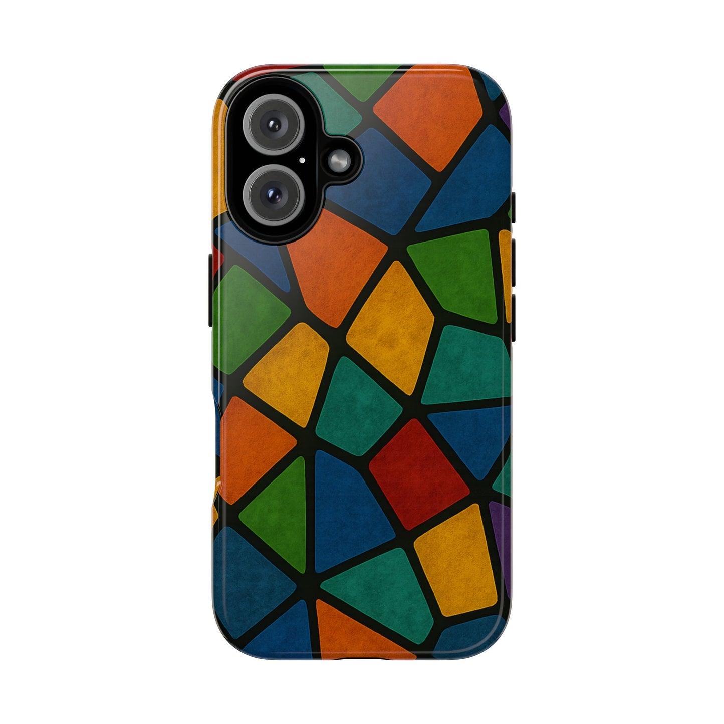 Colorful Mosaic Phone Case, Tough Cell Phone Cover, Vibrant Smartphone Protector, Unique Gift for Weddings, Birthday, Holidays