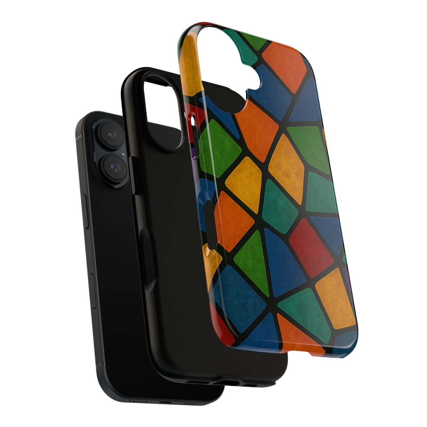 Colorful Mosaic Phone Case, Tough Cell Phone Cover, Vibrant Smartphone Protector, Unique Gift for Weddings, Birthday, Holidays