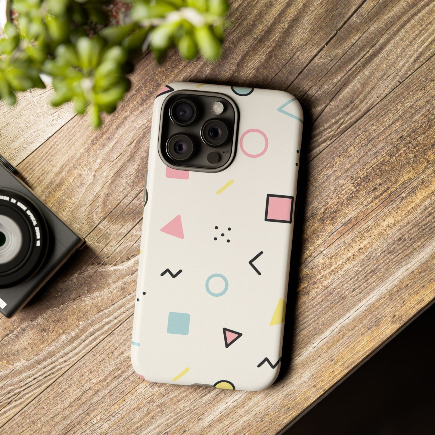 Geometric Phone Case - Stylish Tough Cases for Trendsetters, Unique Phone Covers, Modern Accessories, Gift Ideas for Her