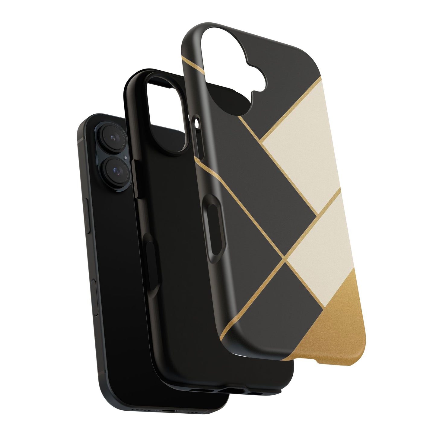 Chic Phone Case, Stylish Phone Cover, Geometric Design Case, Protective Mobile Case, Modern Phone Protector