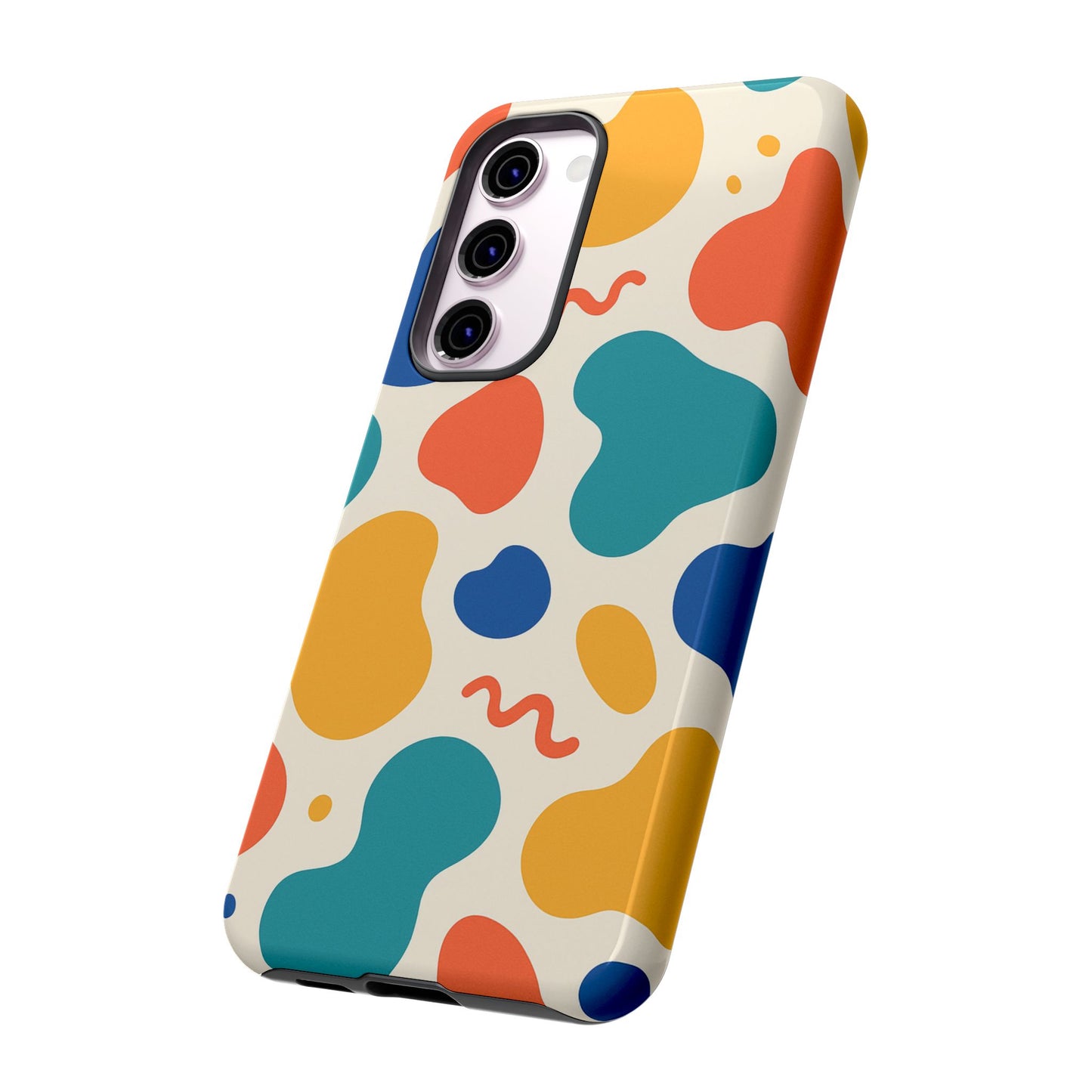 Colorful Phone Case with Abstract Design, Stylish Phone Cover, Trendy Tech Accessory for Her, Unique Gift Idea, Fun Patterned Case