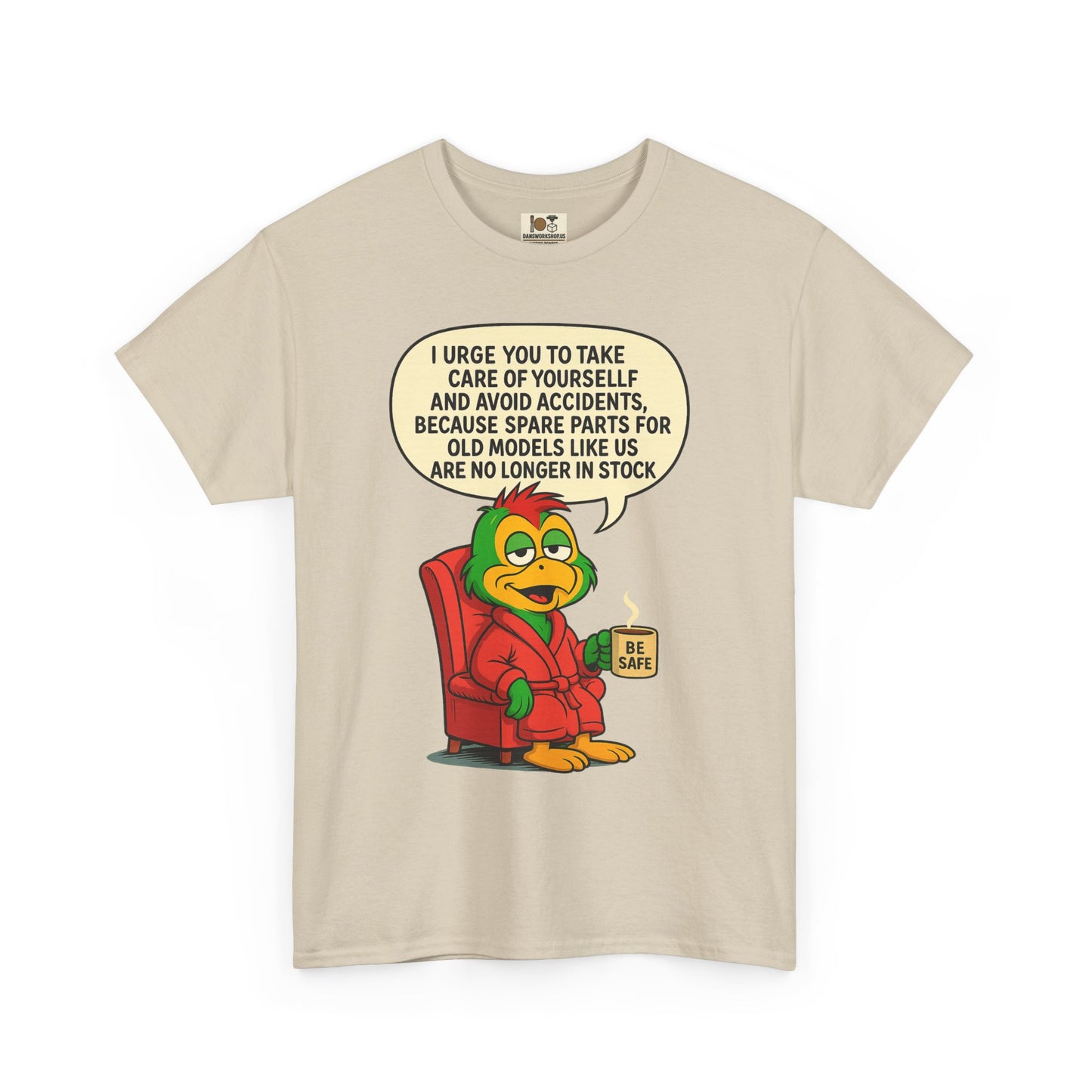 Funny Vintage Cartoon Tee, Unisex Heavy Cotton Shirt, Humorous Gift, Casual Wear, Birthday,or Just Because