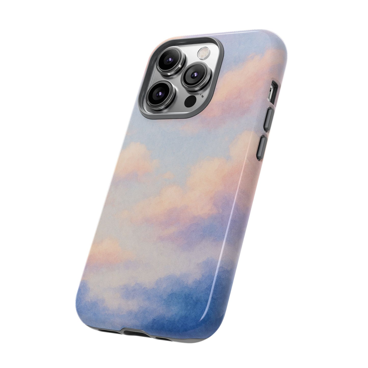 Sky Blue Cloud Phone Case, Tough Phone Cover, Aesthetic Cell Phone Accessory, Gift for Teen, Trendy Tech Protection