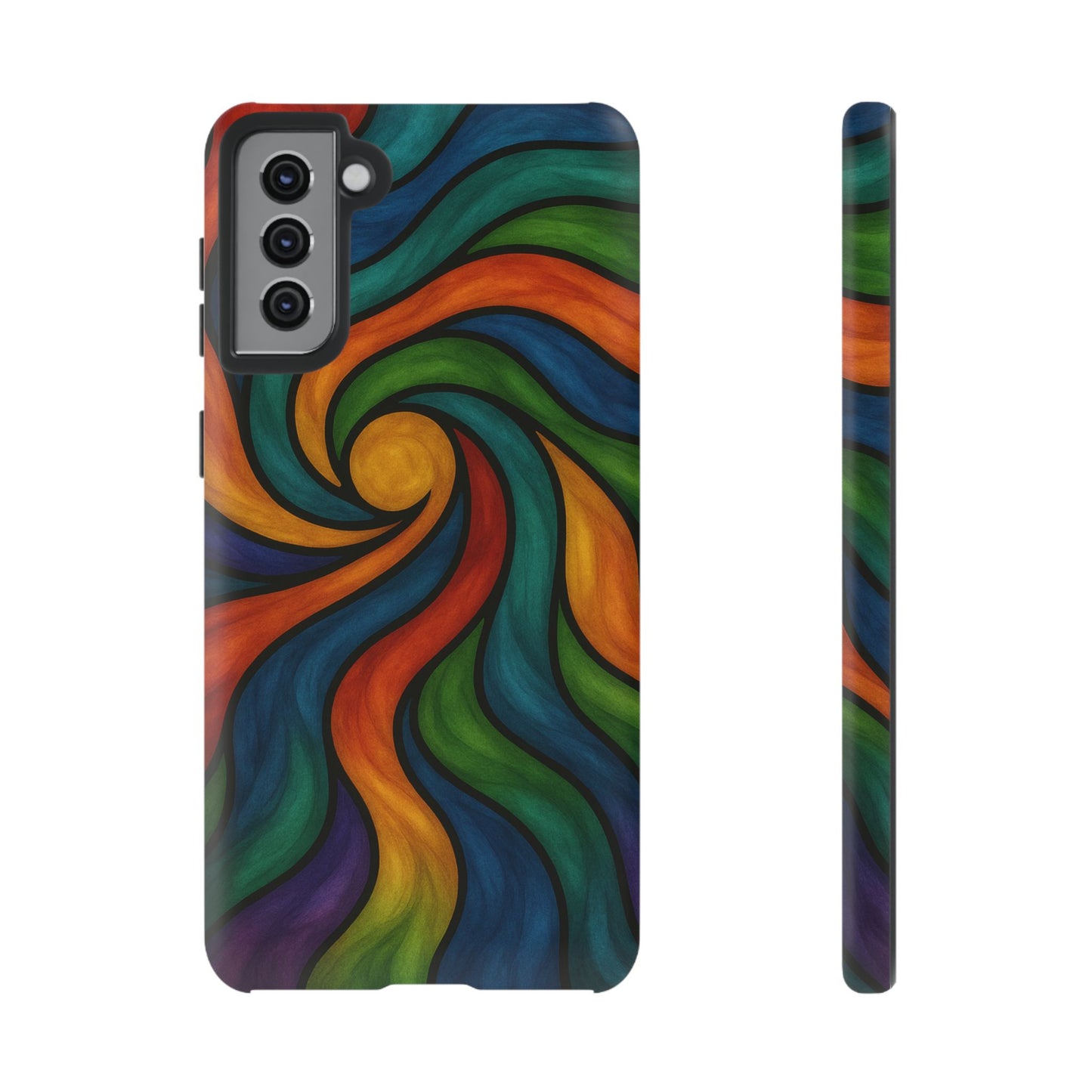 Colorful Swirl Phone Case | Tough Cases, Vibrant Design, Gift for Art Lovers, Funky Case, Unique Phone Accessories