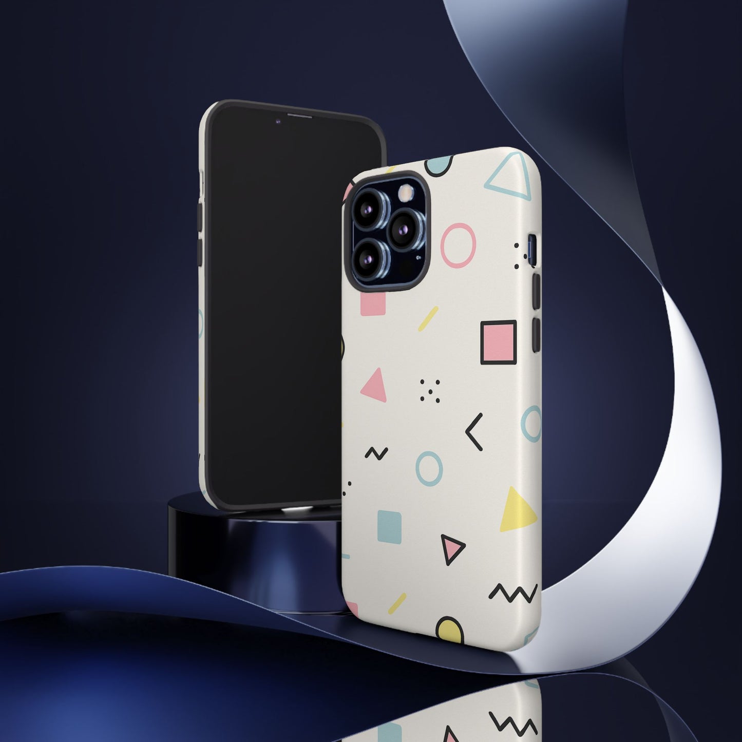 Geometric Phone Case - Stylish Tough Cases for Trendsetters, Unique Phone Covers, Modern Accessories, Gift Ideas for Her