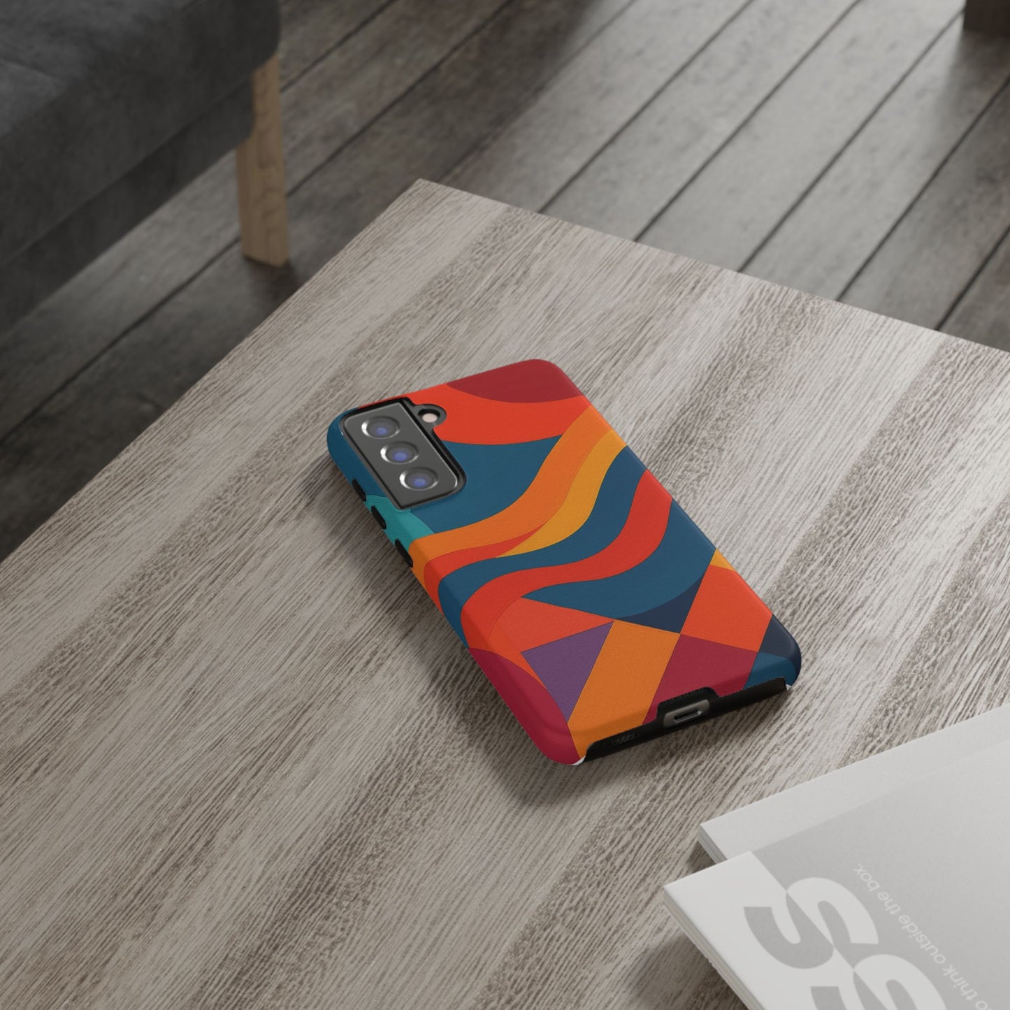 Vibrant Phone Case, Abstract Design Cover, Tough Cases for All Occasions, Stylish Gift for Tech Lovers, Modern Phone Accessories