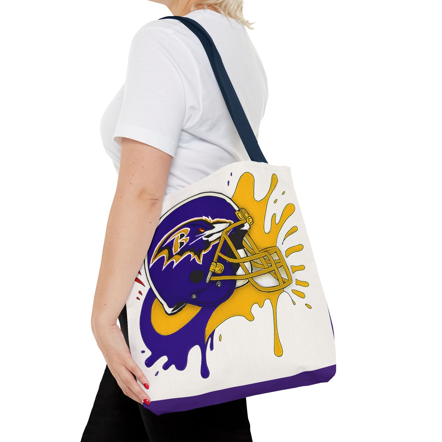 Bold Ravens-Inspired Tote Bag, Football Fan Gift, Sports Tote, Game Day Accessory, Team Spirit Bag, Unique Gift for Her