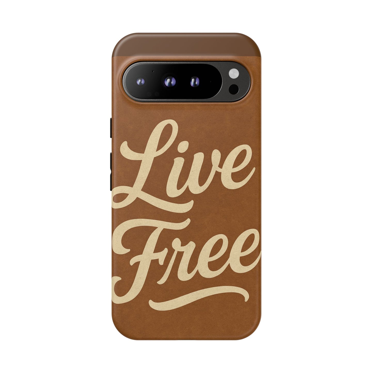 Live Free Phone Case, Tough Cases, Inspirational Phone Accessories, Gift for Adventurers, Customizable Design, Unique Tech Gifts