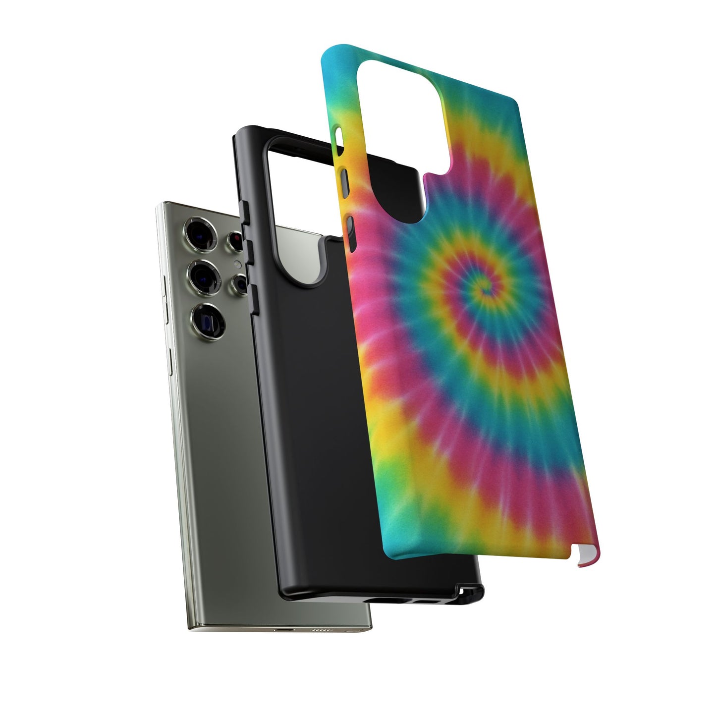 Colorful Tie-Dye Phone Case, Vibrant Phone Cover, Boho Style Accessory, Gift for Teens, Trendy Phone Accessories